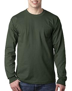 bayside_ba8100_forest green_company_logo_t-shirts