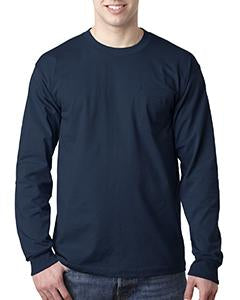 bayside_ba8100_navy_company_logo_t-shirts