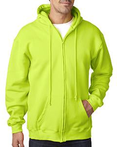 bayside_ba900_lime green_company_logo_sweatshirts