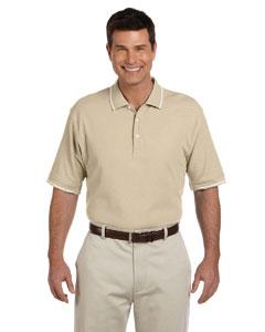 devon & jones_d113_stone/ white_company_logo_polos