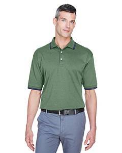 devon & jones_d140_dill/ navy_company_logo_polos
