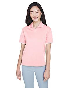 devon & jones_d140w_pink/ white_company_logo_polos