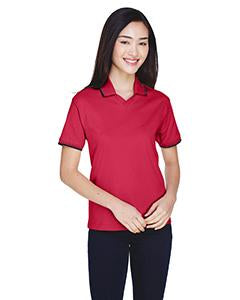 devon & jones_d140w_red/ navy_company_logo_polos