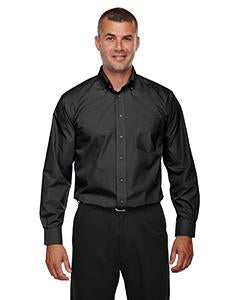 devon & jones_d620_black_company_logo_button downs