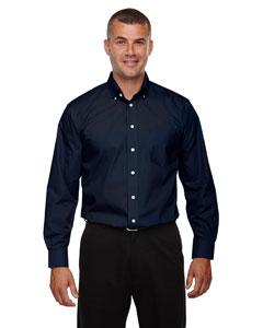 devon & jones_d620_navy_company_logo_button downs