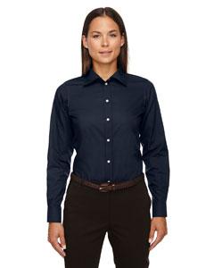 devon & jones_d620w_navy_company_logo_button downs