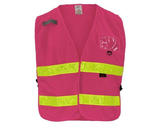 gss non ansi multi usage utility vest 3119 pink