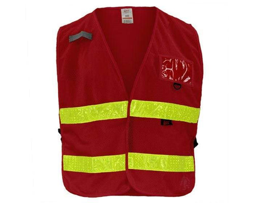 gss non ansi multi usage utility vest 3114  red