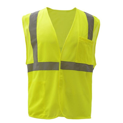 GSS Standard Class 2 Mesh Hook & Loop Safety Vest 1003 Lime