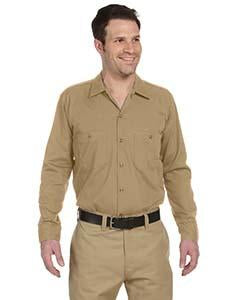 dickies_ll535_desert sand_company_logo_button downs
