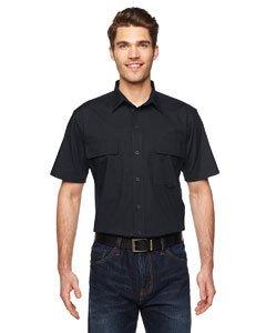 dickies_ls953_black_company_logo_button downs
