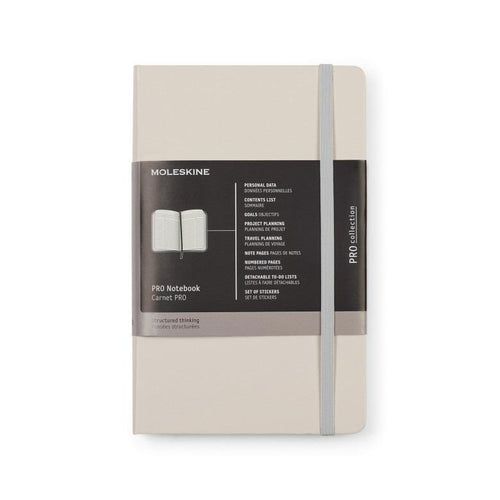 Moleskine Hard Cover Ruled Large Professional Notebook Black