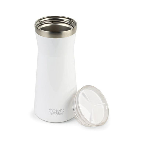 Aviana Harlow Double Wall Stainless Carafe 34 Oz White Opaque Gloss