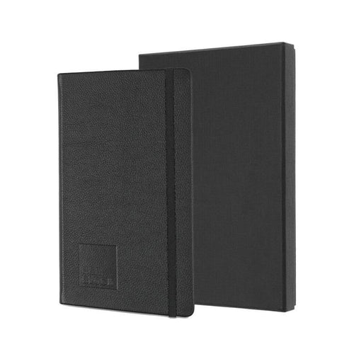 Moleskine Leather Ruled Large Notebook Black