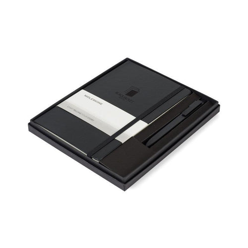 Moleskine Large Notebook And Go Pen Gift Set Black