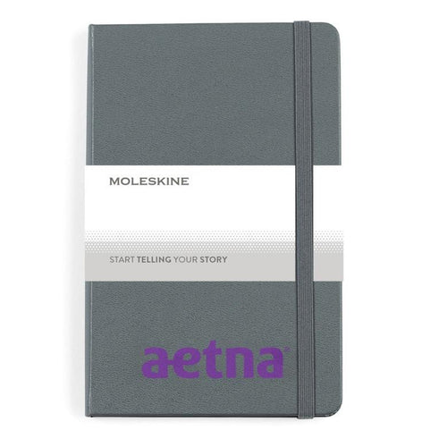 Moleskine Hard Cover Ruled Medium Notebook Slate Grey