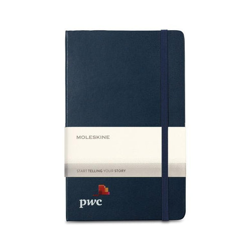 Moleskine Hard Cover Ruled Large Expanded Notebook Sapphire Blue