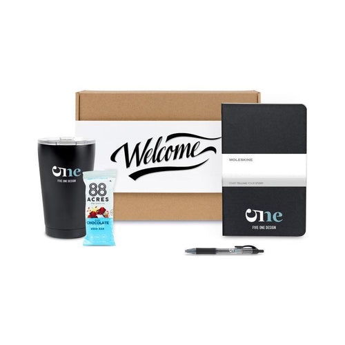 Warm Welcome Gift Set With Snack Black