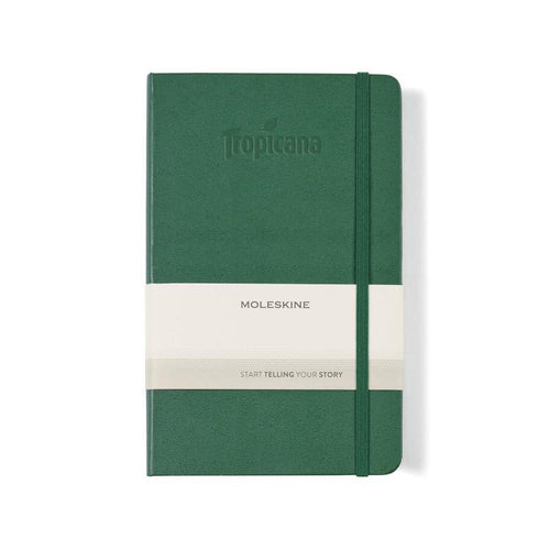 Moleskine hard cover ruled large notebook myrtle green