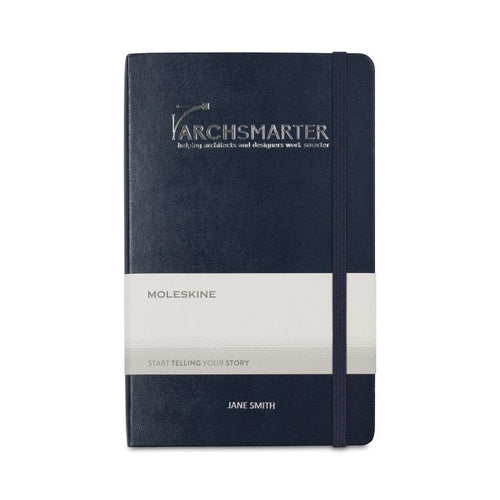 Moleskine Hard Cover Large Double Layout Notebook Sapphire Blue