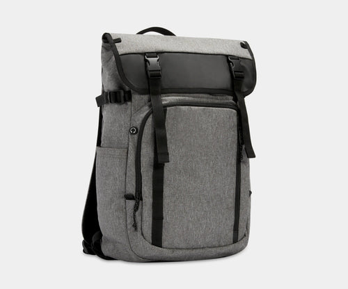 timbuk2 incognito tech flap laptop backpack 1176-3 grey heather