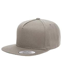 Yupoong Adult 5-Panel Cotton Twill Snapback Cap Y6007 GREY