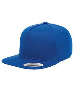 Yupoong Adult 5-Panel Cotton Twill Snapback Cap Y6007 ROYAL