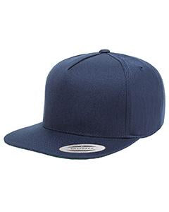 Yupoong Adult 5-Panel Cotton Twill Snapback Cap Y6007 NAVY