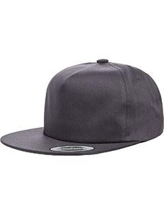 Yupoong Adult Unstructured 5-Panel Snapback Cap Y6502 CHARCOAL