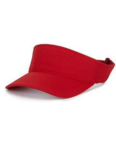 Yupoong Adult Cool & Dry Visor Y8110 RED